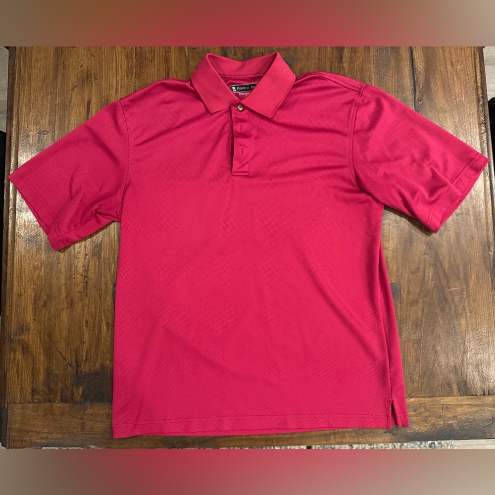 Pebble Beach Classic Red Polo Shirt